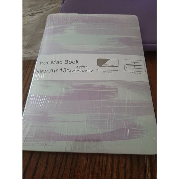 New Wocadi 5in1 Purple Mist Case MacBook Air 13" A2237 A2179/A1932 Hard Shell - Picture 3 of 6